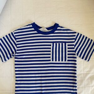 H&M Kids Blue and White Striped Tee